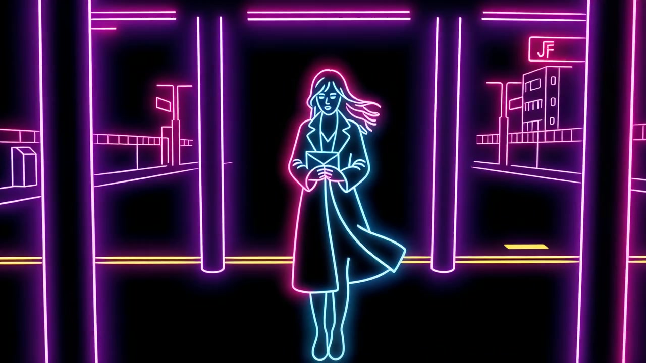 Neon outline